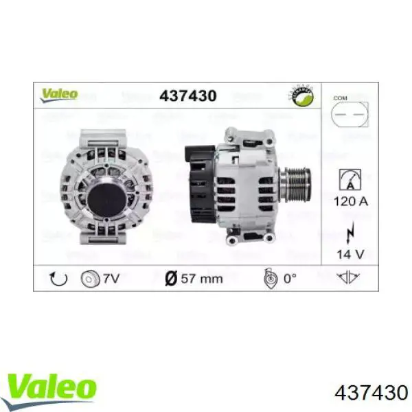 Генератор 437430 VALEO