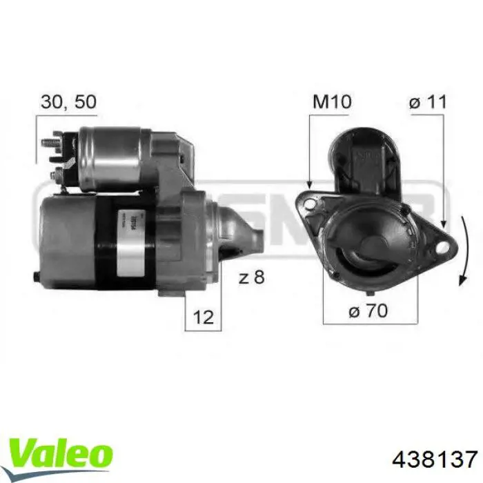 Купити 438137 VALEO Стартер