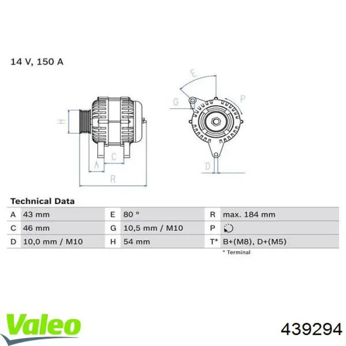 Генератор 0124615027 Peugeot/Citroen