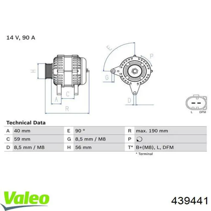 Купити 439441 VALEO Генератор