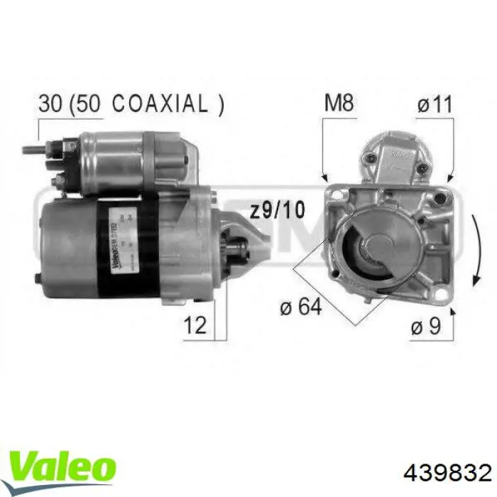 Генератор 439832 VALEO