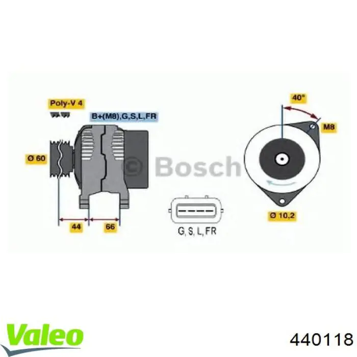 440118 VALEO Авто генератор