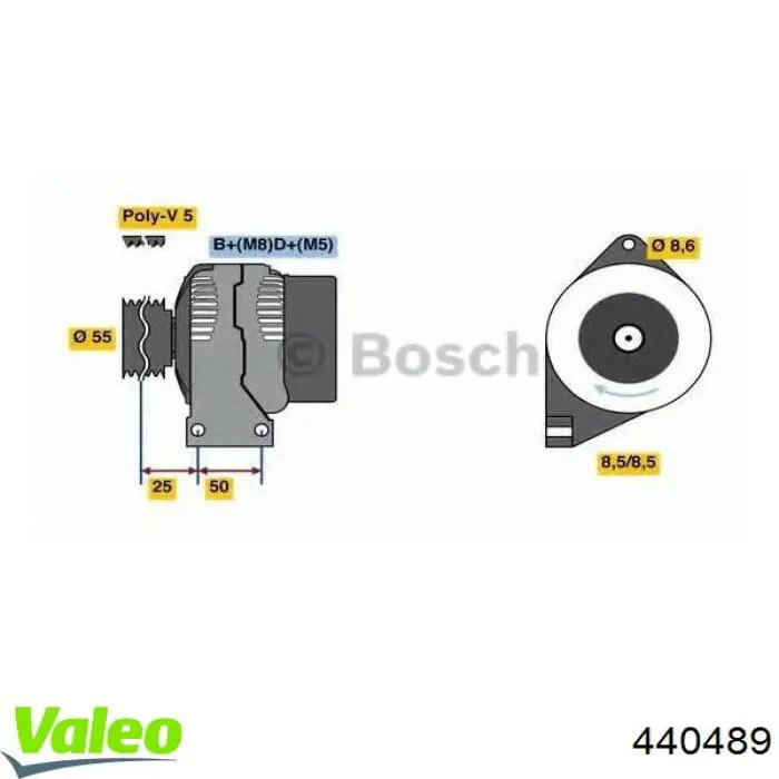 Купити 440489 VALEO Генератор