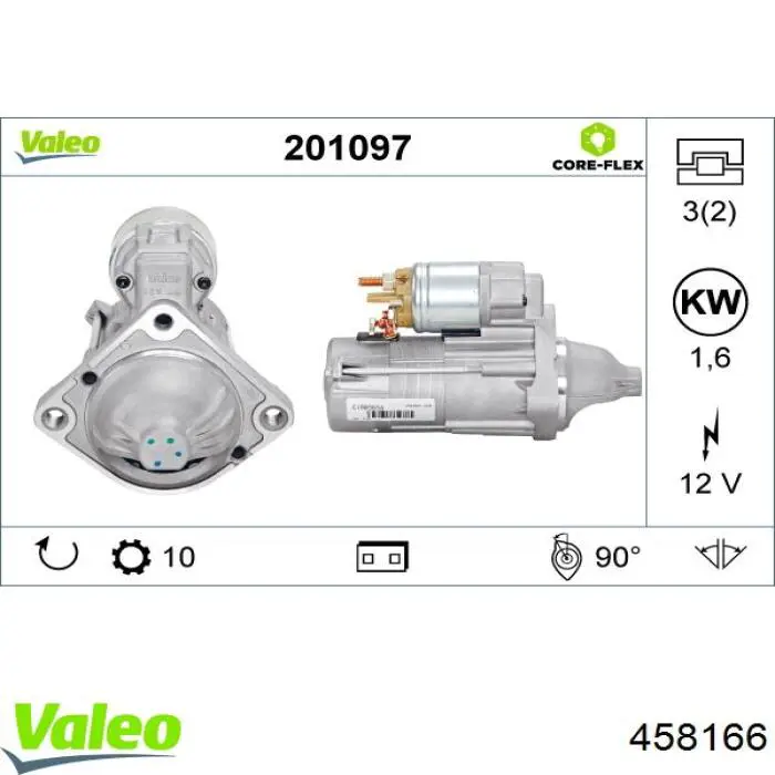 458166 VALEO Стартер двигуна