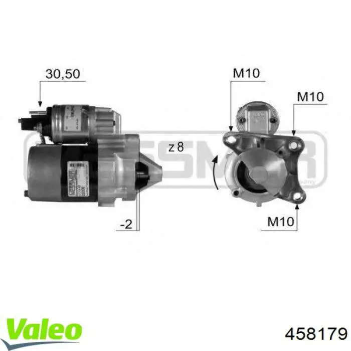 Стартер автомобільний VALEO 458179