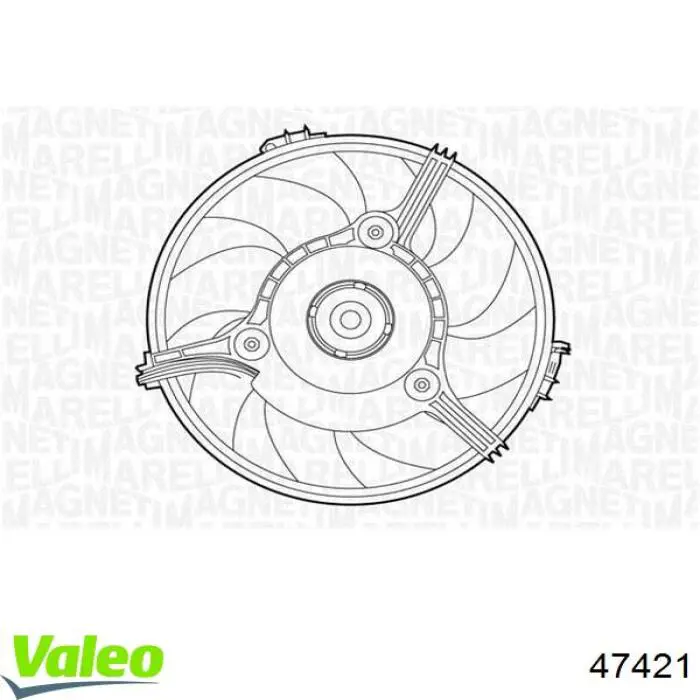 Туманка ліва VALEO 047421 ціна, від 54.32 USD