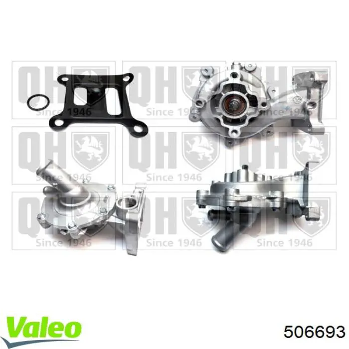 Помпа водяна (насос) охолодження, в зборі з корпусом 506693 VALEO
