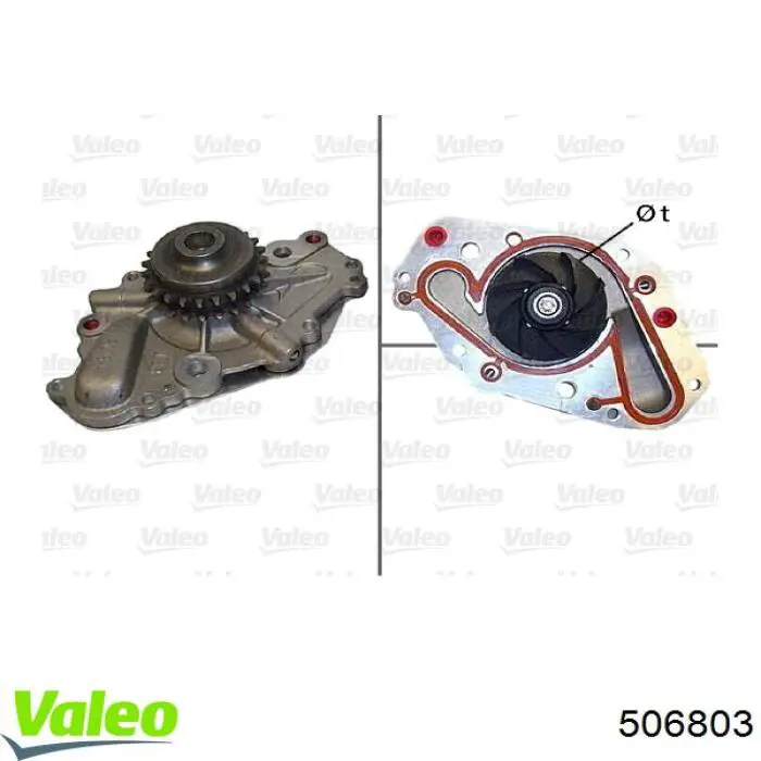 506803 VALEO Насос охолодження