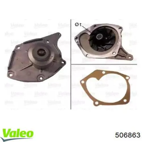 Купити 506863 VALEO Насос охолоджуючої рідини