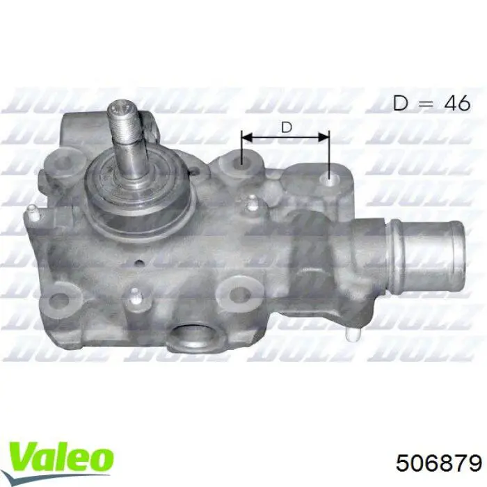 Помпа охолодження VALEO 506879 ціна, від 69.28 USD