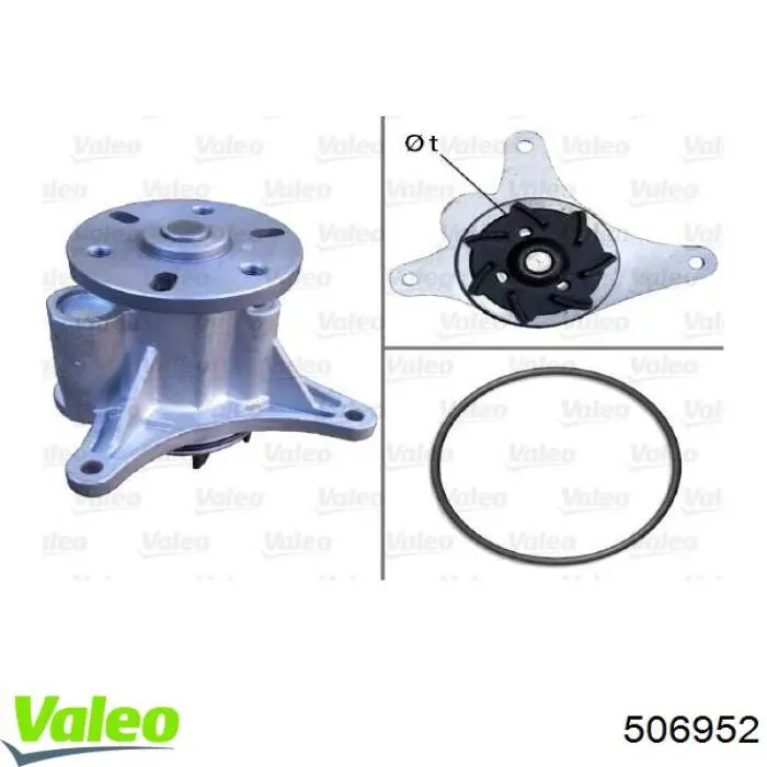 506952 VALEO Насос охолодження