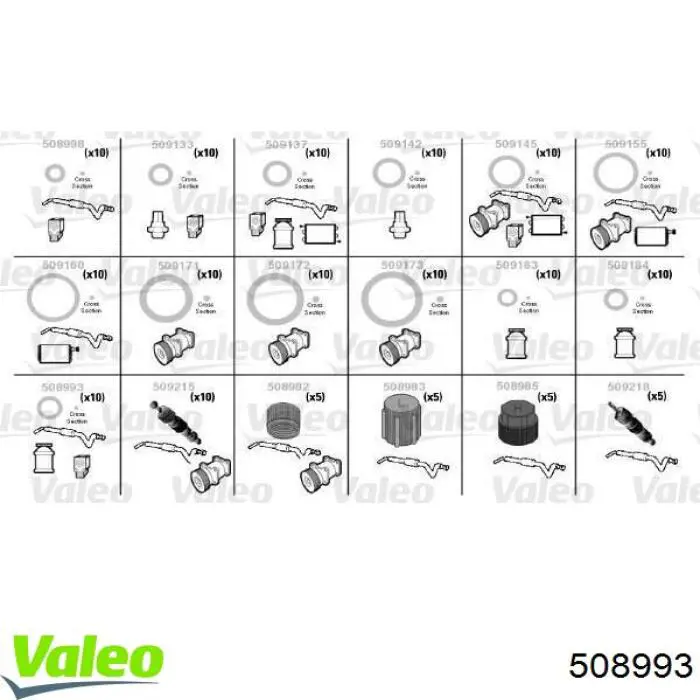 508993 VALEO кільце ущільнювальне трубки кондиціонера