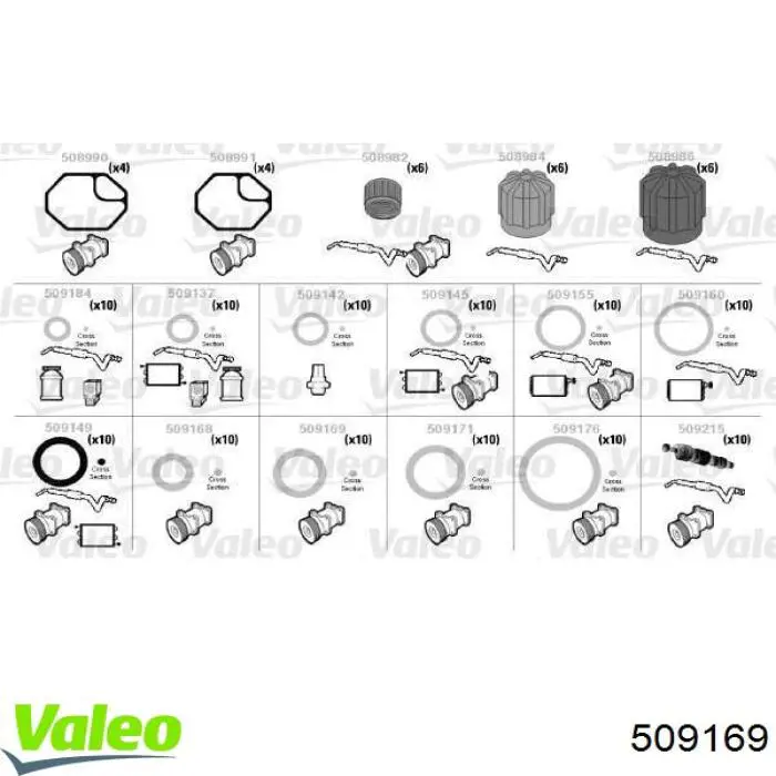 Купити 509169 VALEO Прокладка фланця (трійника) системи охолодження