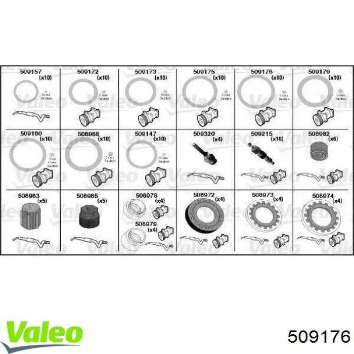 Прокладка фланця (трійника) системи охолодження VALEO 509176 ціна, від 15.87 USD