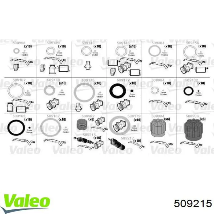 509215 VALEO Клапан заправки кондиціонера