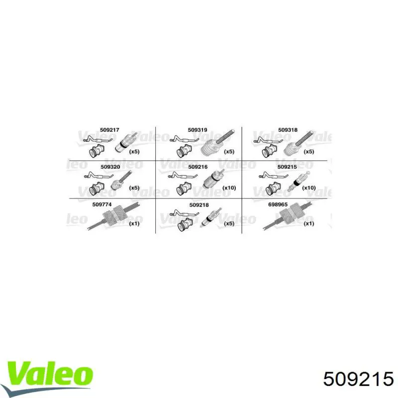 Клапан заправки кондиціонера VALEO 509215 ціна, від 1.56 USD