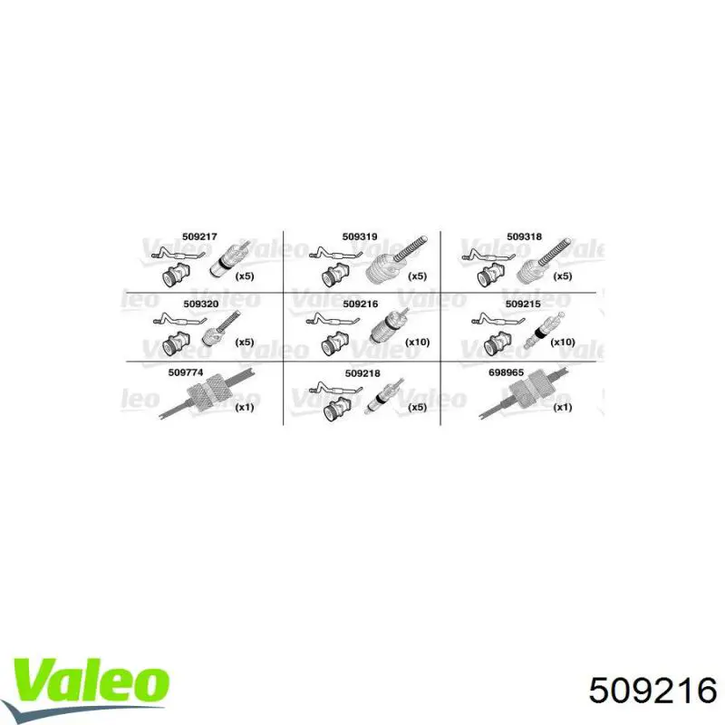 Купити 509216 VALEO Клапан заправки кондиціонера
