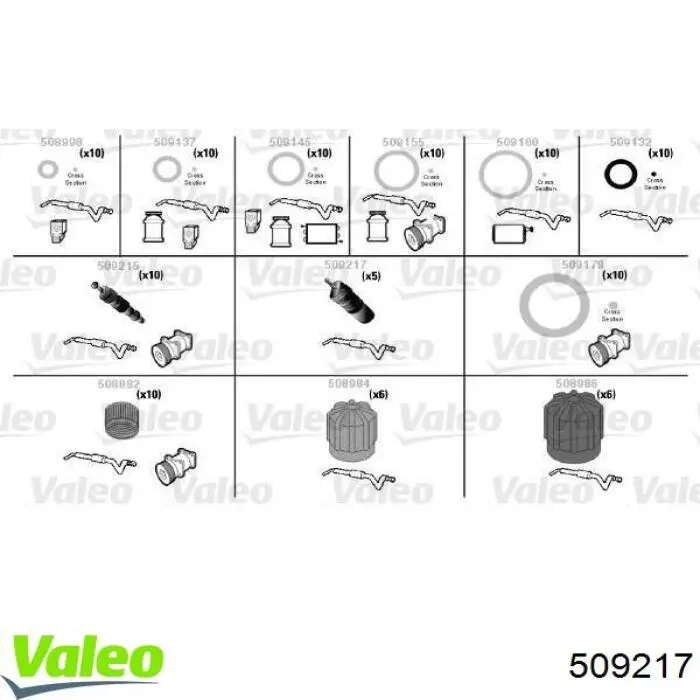 Клапан компресора кондиціонера VALEO 509217 ціна, від 8.40 USD