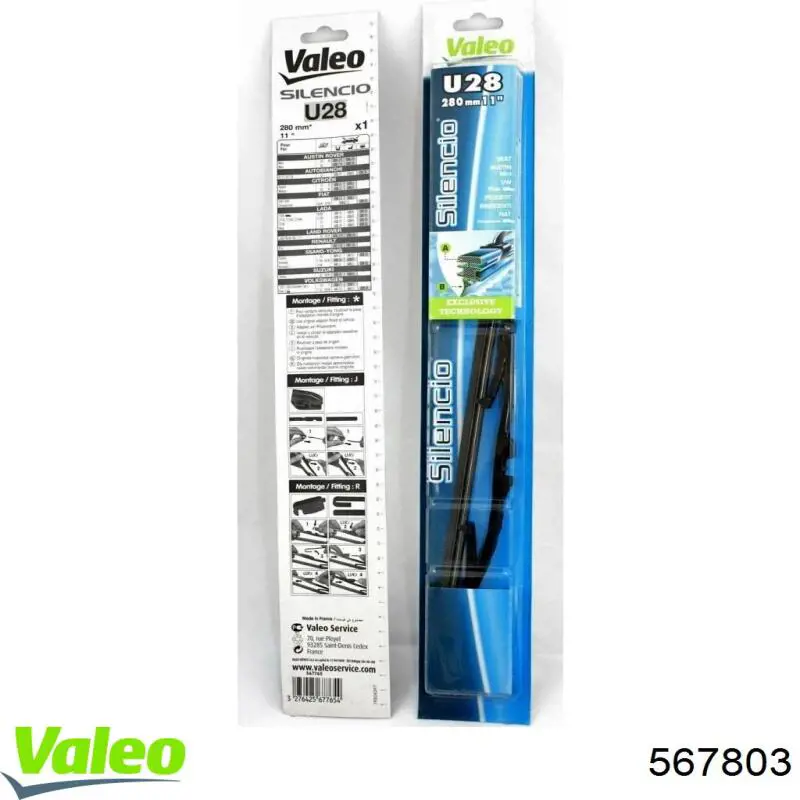 Купити 567803 VALEO Щітка-двірник лобового скла, пасажирська