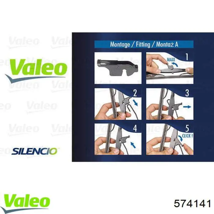 Щітка-двірник лобового скла, водійська VALEO 574141 ціна, від 9.88 USD