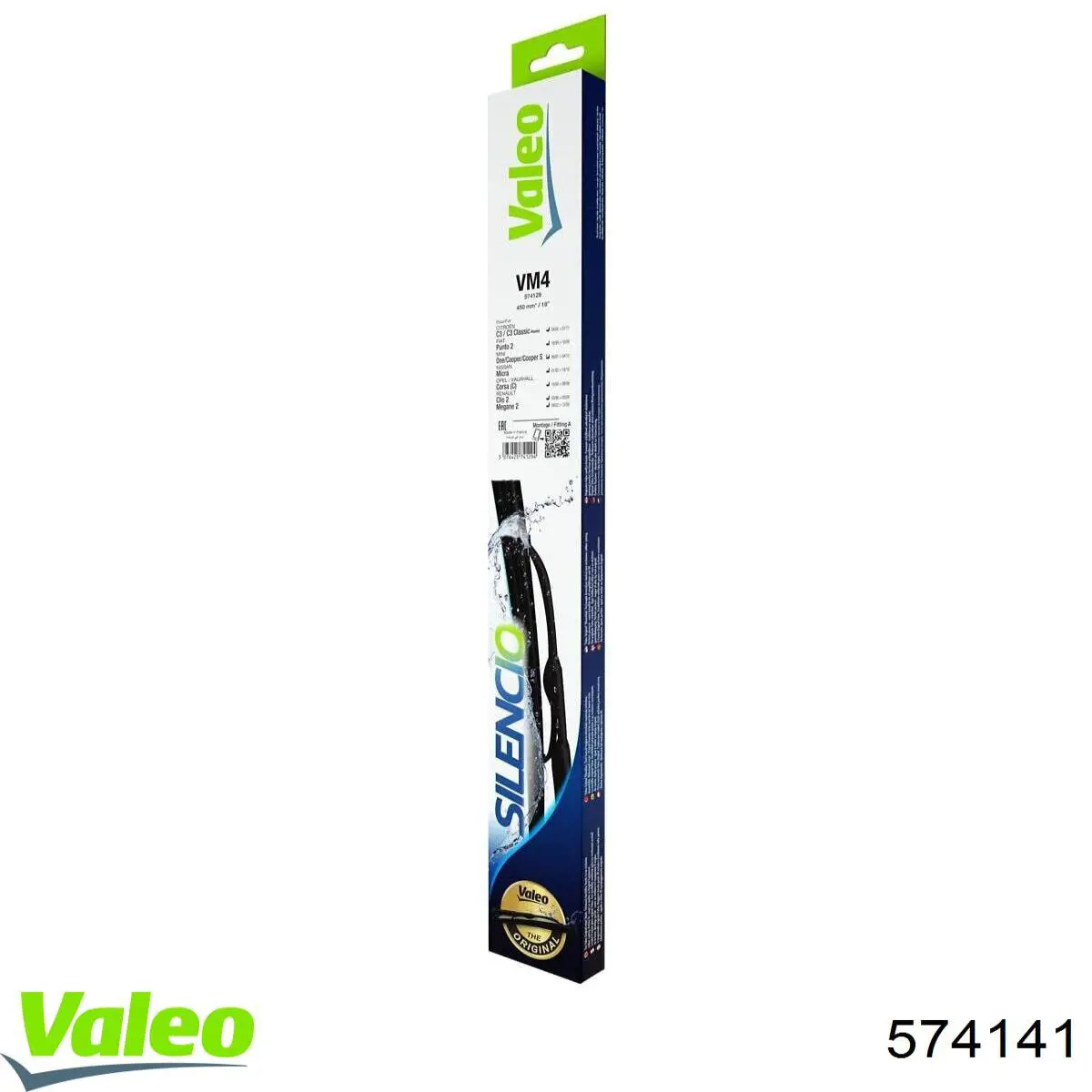 Щітка склоочисника лобового скла, водійська VALEO 574141