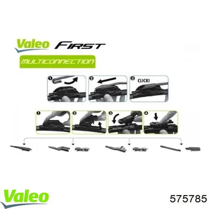Купити 575785 VALEO Щітка-двірник лобового скла, водійська