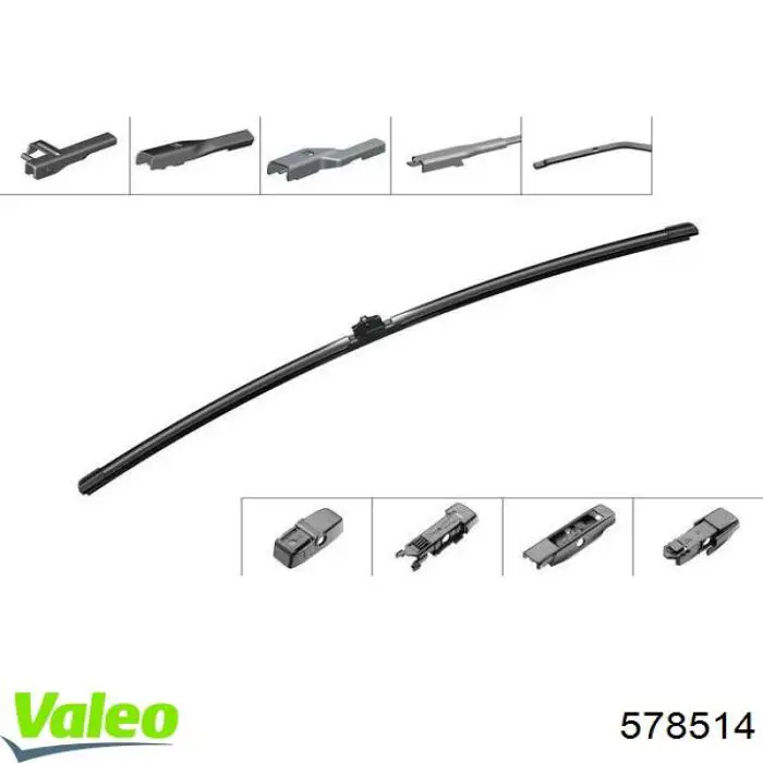 Купити 578514 VALEO Щітка-двірник лобового скла, водійська