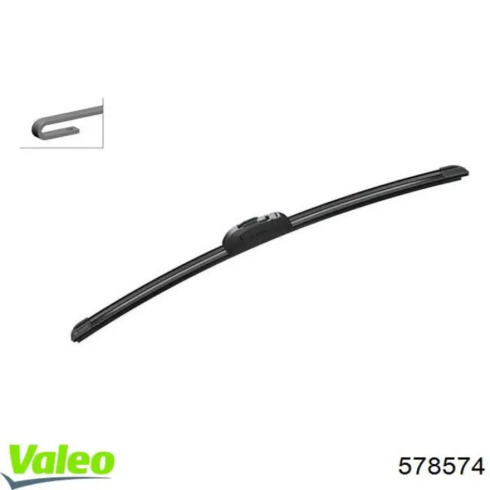 Щітка-двірник лобового скла, пасажирська VALEO 578574 ціна, від 7.49 USD