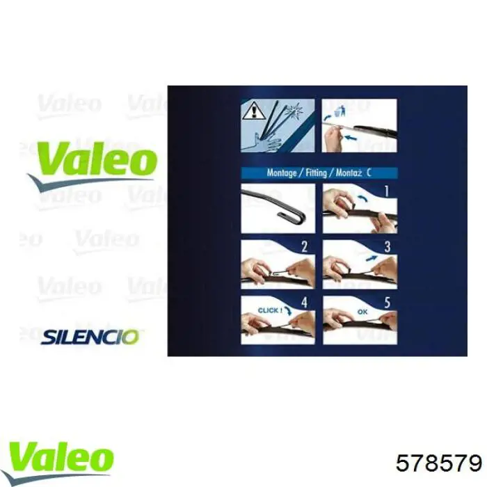 Купити 578579 VALEO Щітка-двірник лобового скла, водійська