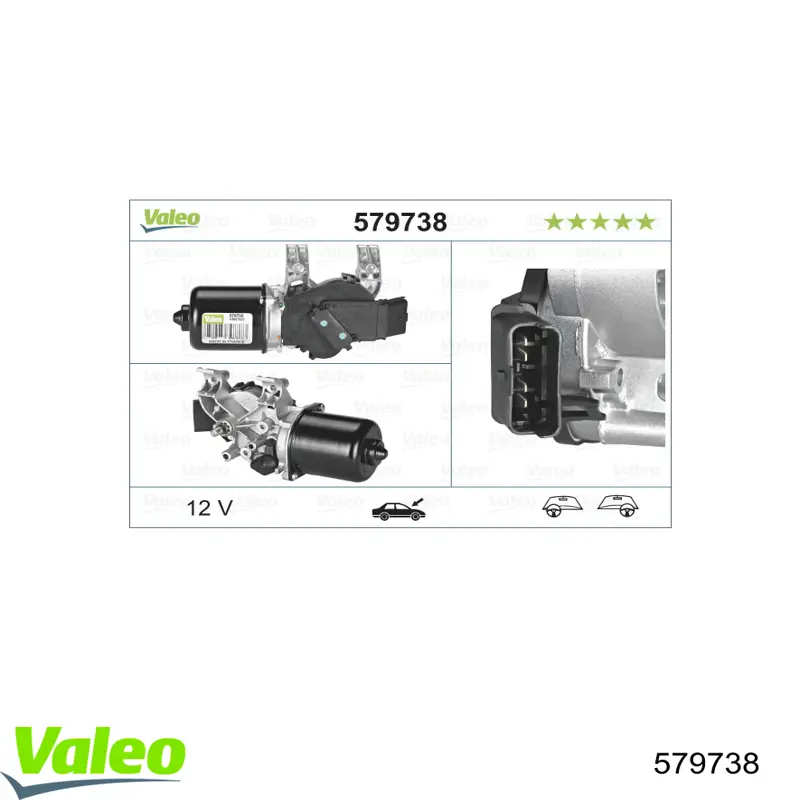 Мотор двірника VALEO 579738 ціна, від 53.15 USD