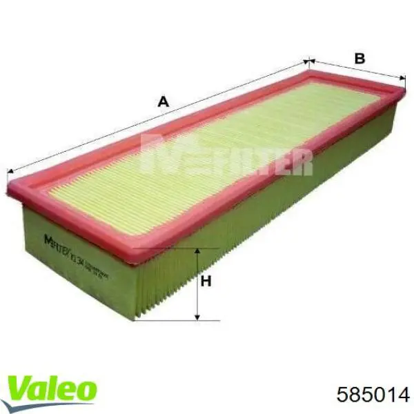 Купити 585014 VALEO Автомобільний фільтр повітря