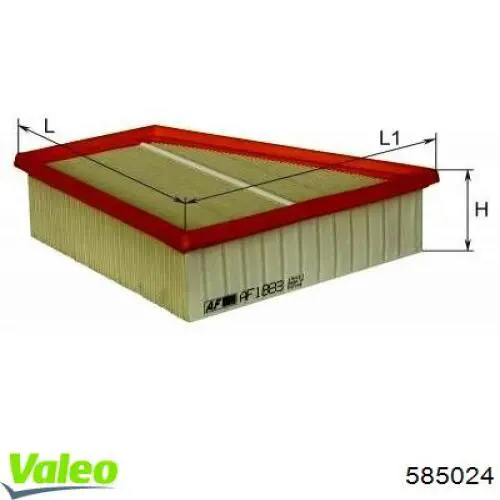 Купити 585024 VALEO Автомобільний фільтр повітря