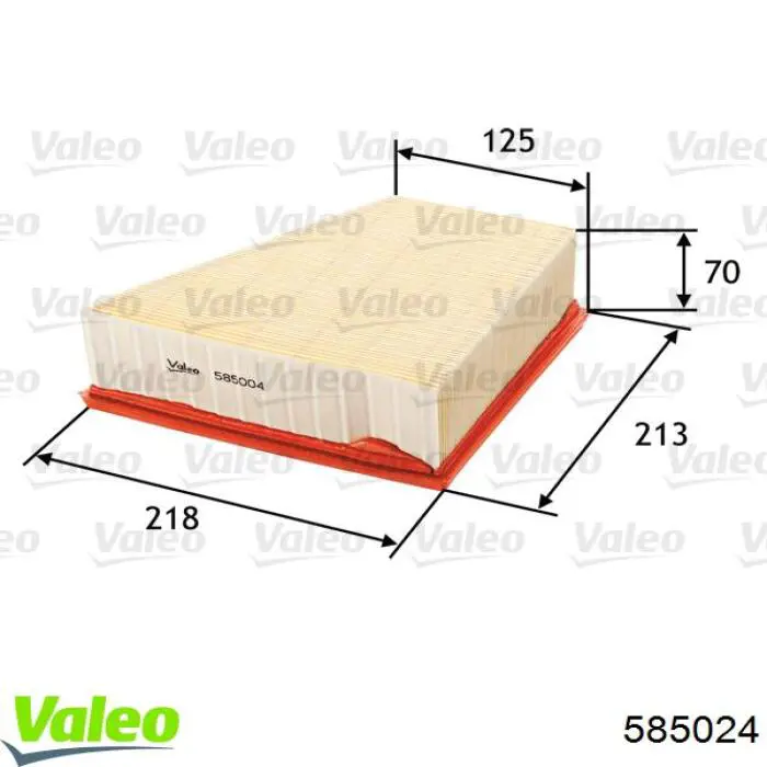 585024 VALEO Повітряний фільтр двигуна