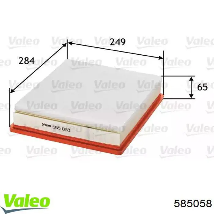 Повітряний фільтр 585058 VALEO