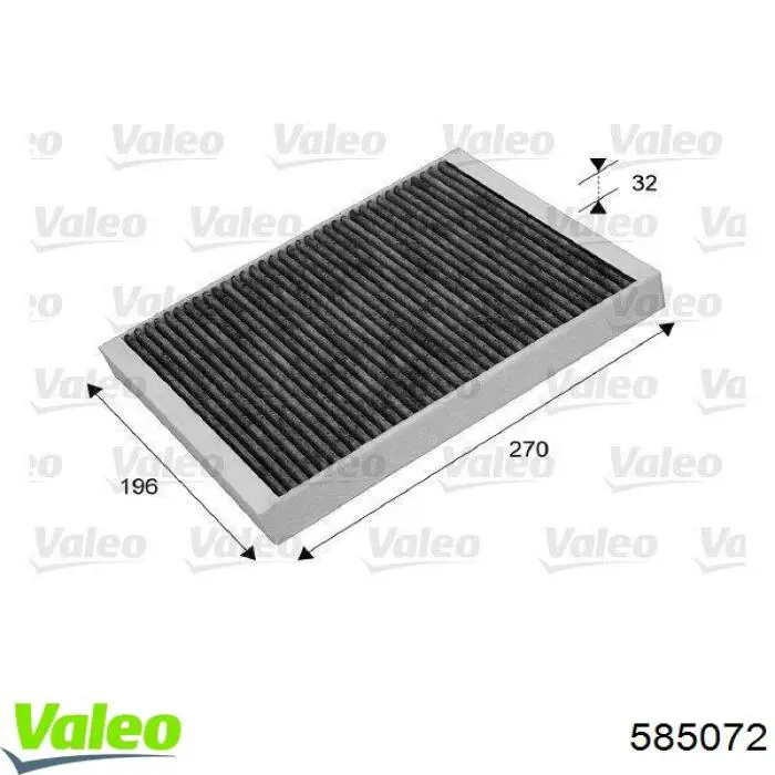 Повітряний фільтр 585072 VALEO