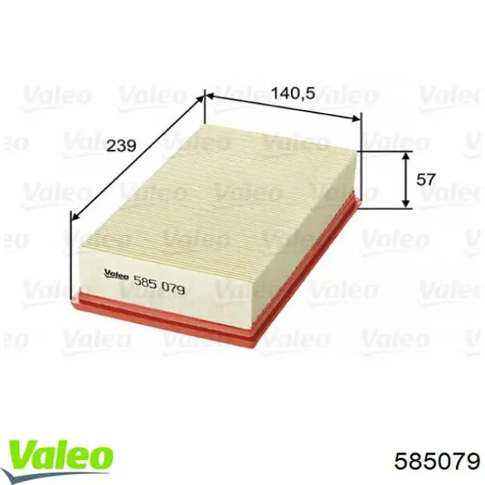 585079 VALEO Повітряний фільтр двигуна