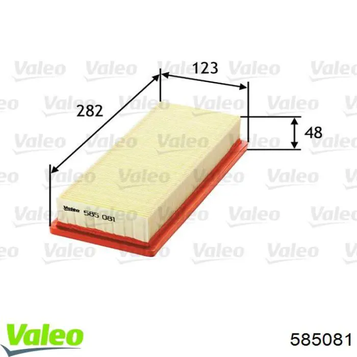 Повітряний фільтр 585081 VALEO