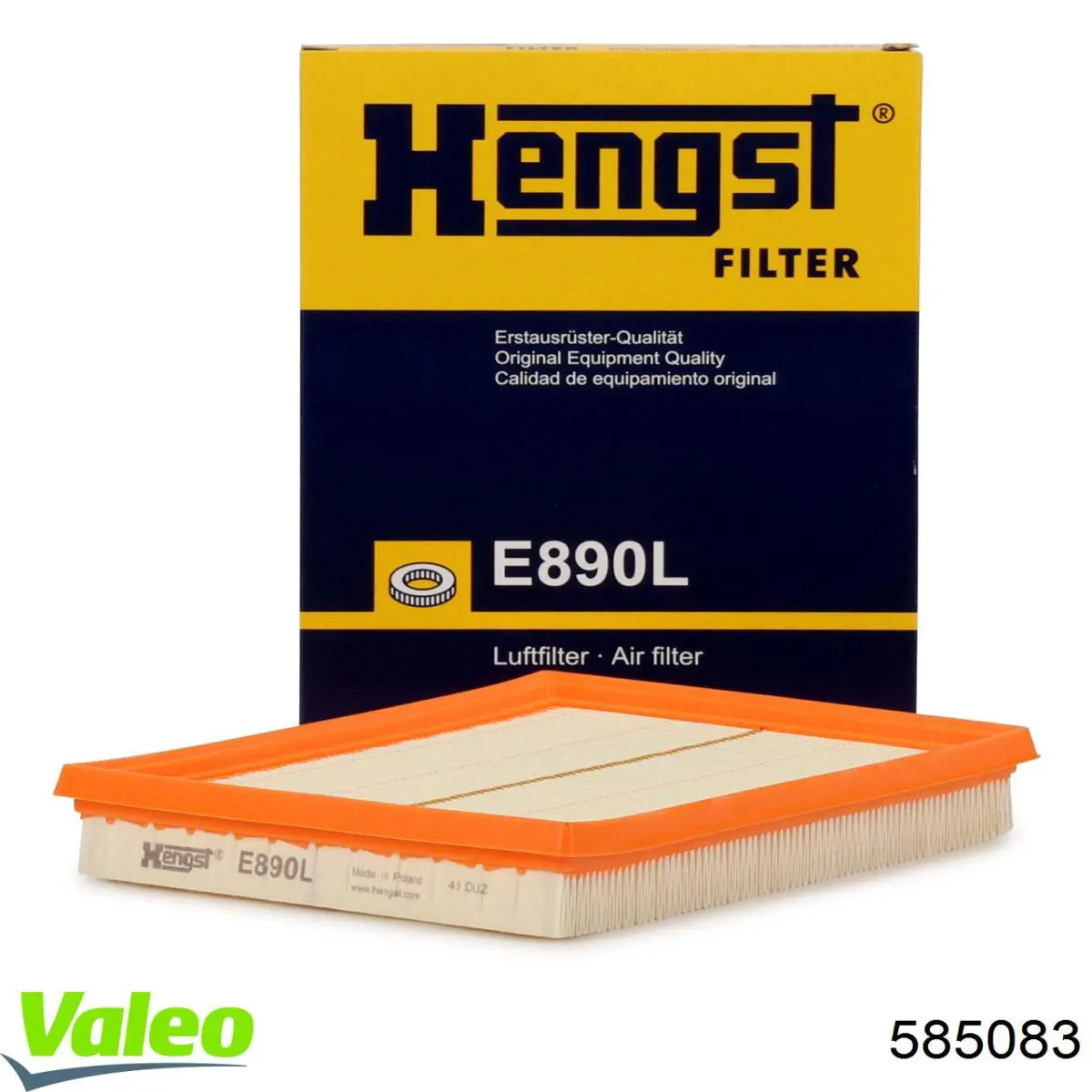 Елемент повітряного фільтра VALEO 585083 ціна, від 5.49 USD