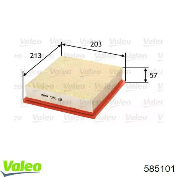 Фільтр повітряний VALEO 585101