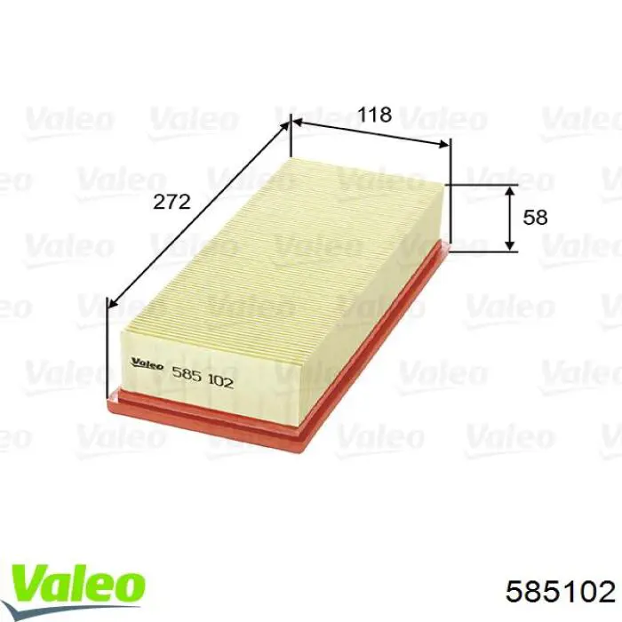 585102 VALEO Повітряний фільтр двигуна