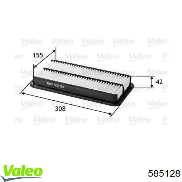 Повітряний фільтр 585128 VALEO