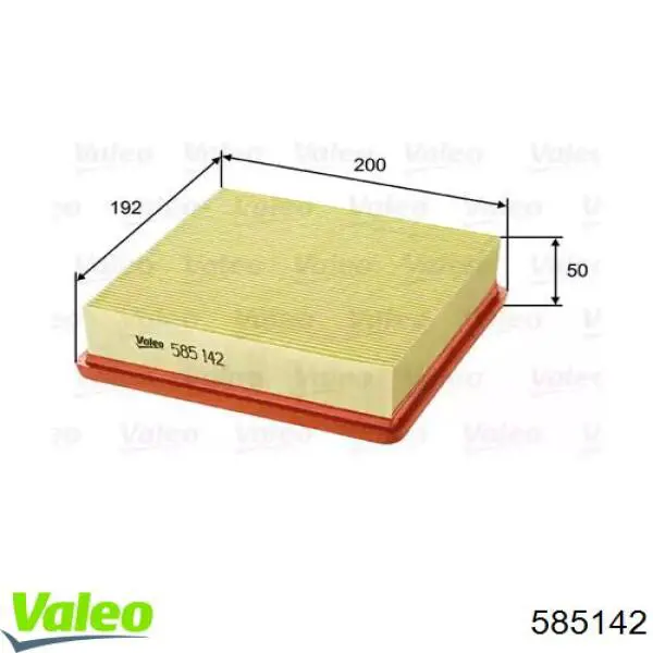 Елемент повітряного фільтра VALEO 585142 ціна, від 4.81 USD