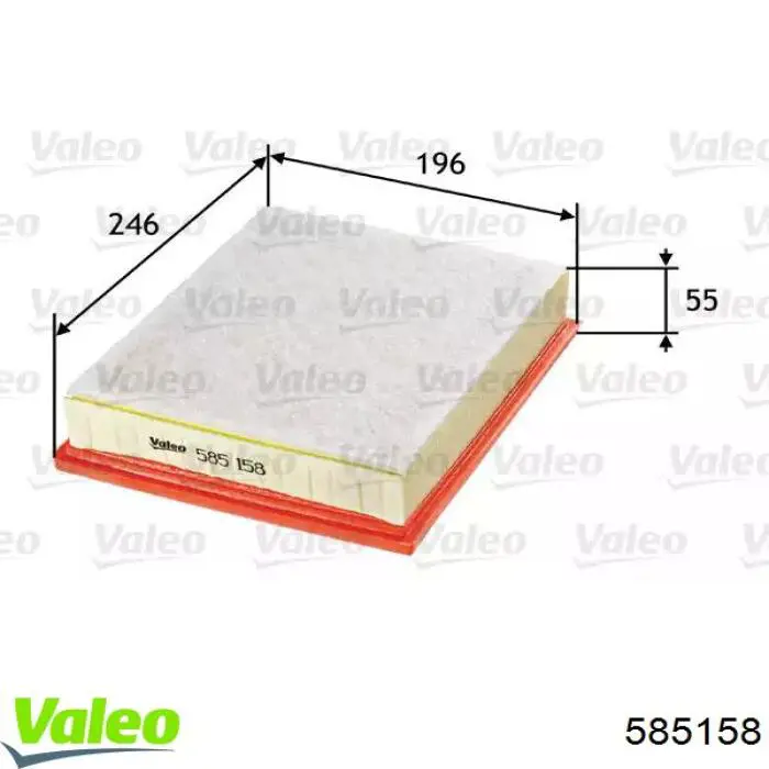 Повітряний фільтр 585158 VALEO