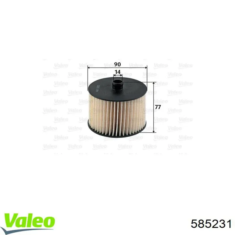 Елемент повітряного фільтра VALEO 585231 ціна, від 11.00 USD