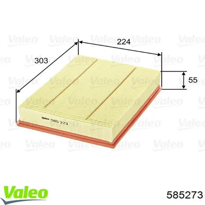 585273 VALEO Повітряний фільтр двигуна