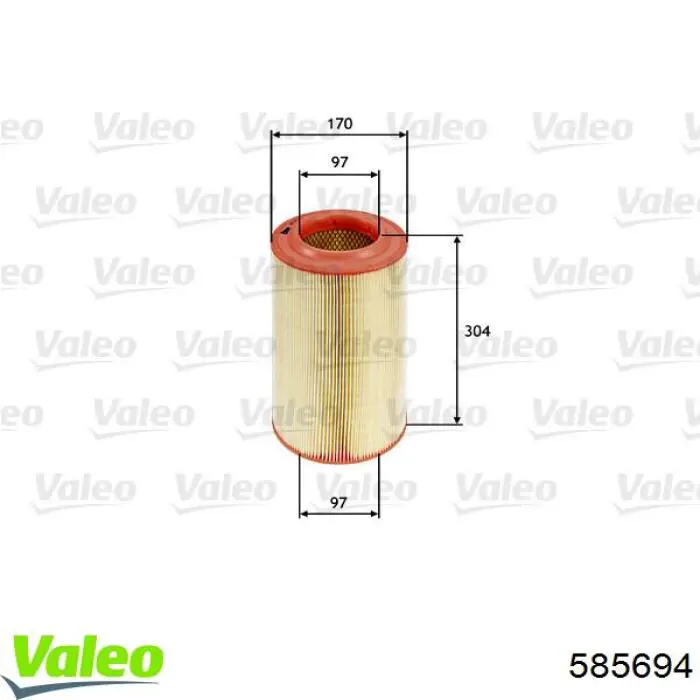 Повітряний фільтр 585694 VALEO