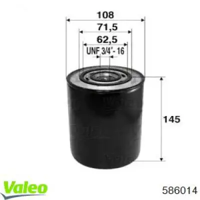 Купити 586014 VALEO Фільтр очищення масла відцентровий