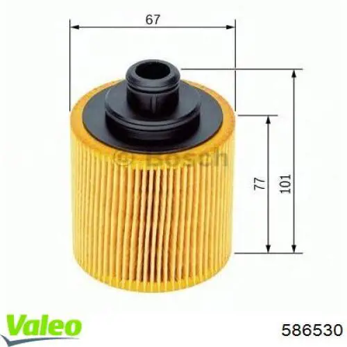 Масляний фільтр двигуна VALEO 586530 ціна, від 5.81 USD
