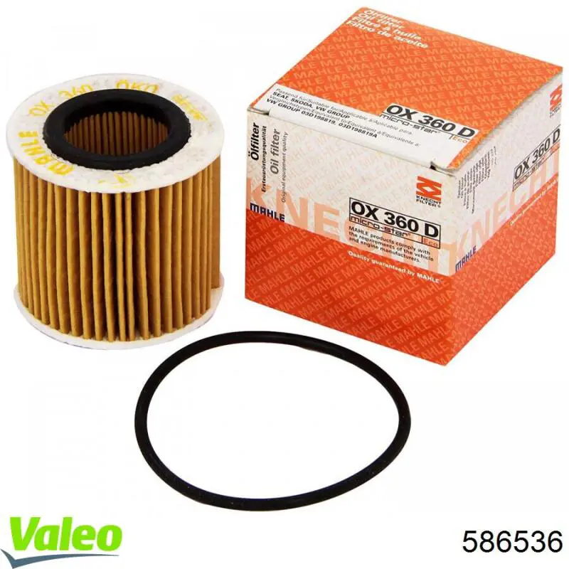 Масляний фільтр двигуна VALEO 586536 ціна, від 4.51 USD