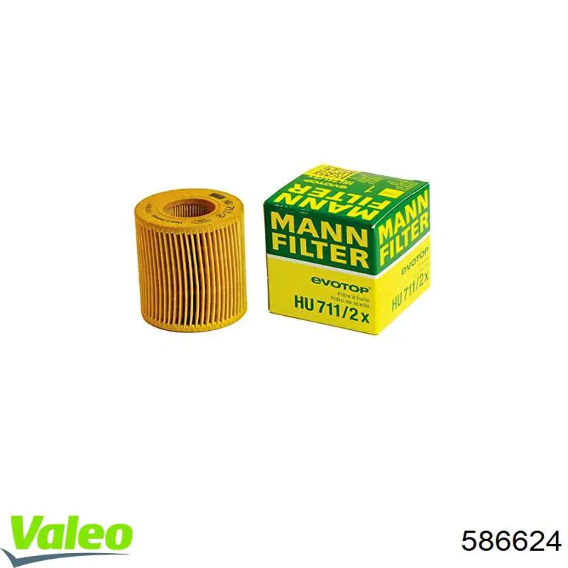 Масляний фільтр двигуна VALEO 586624 ціна, від 3.44 USD